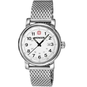 Wenger 1021.103 Women's Urban Classic White Dial Stainless Steel Mesh Bracelet Watch