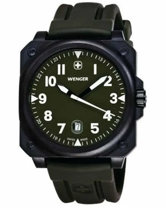 Wenger 72422 Men's Silicon Rubber Strap 100M WR Watch