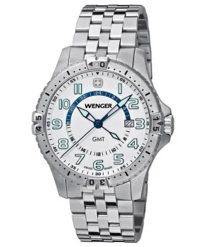 Wenger 77079 Men's Stainless Steel White Dial Swiss Watch