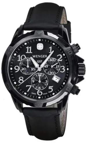 Wenger 78254 Men's Black-Out GST Chronograph Swiss Made Watch