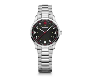Wenger City Sport 34mm Black Dial Stainless Steel Watch 01.1421.128