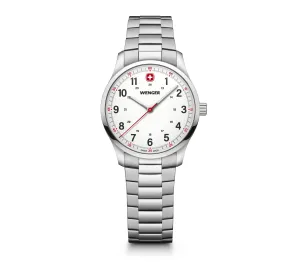 Wenger City Sport 34mm White Dial Stainless Steel Watch 01.1421.130