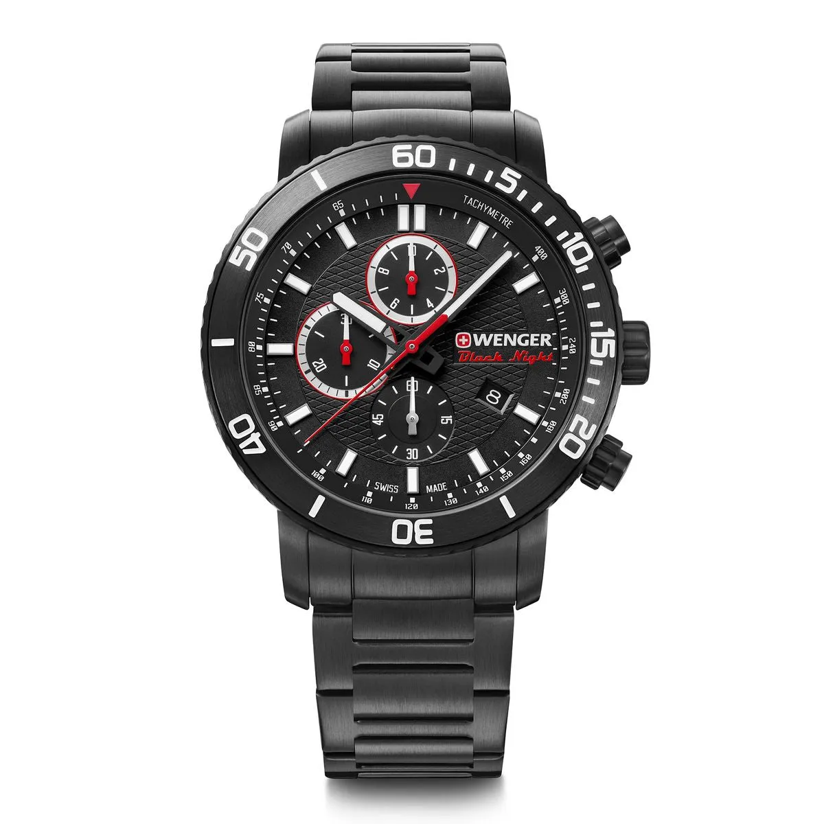 Wenger Roadster Chrono Black Dial Stainless Steel Watch 01.1843.110