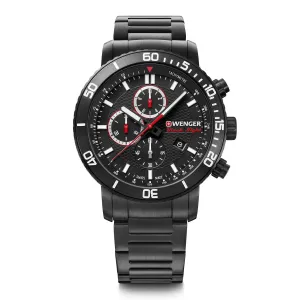 Wenger Roadster Chrono Black Dial Stainless Steel Watch 01.1843.110