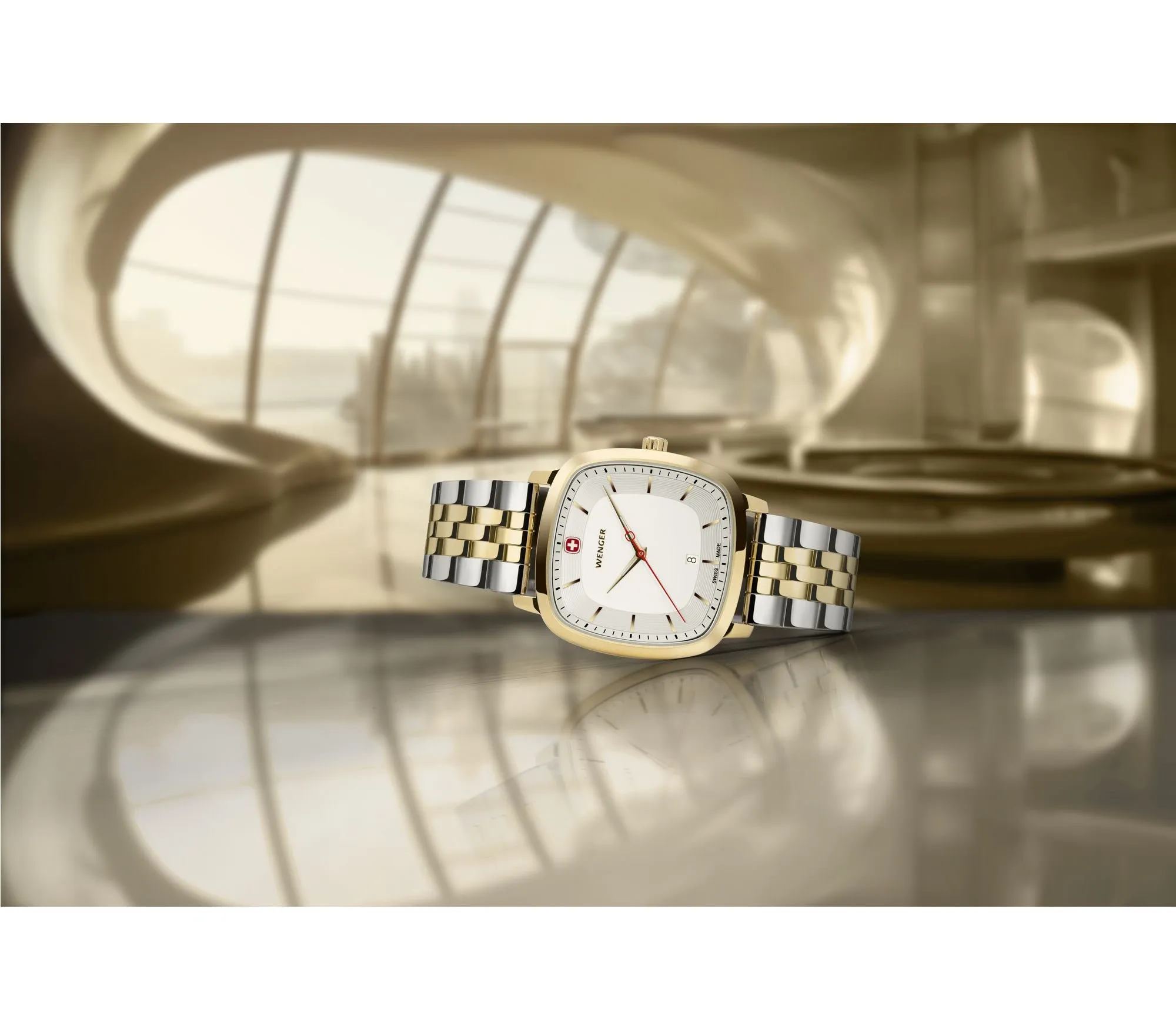 Wenger Vintage Classic 37mm White Dial Stainless Steel Watch 01.1921.104
