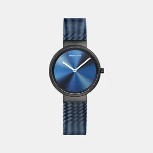Women's Blue Analog Stainless Steel Watch 19031-327