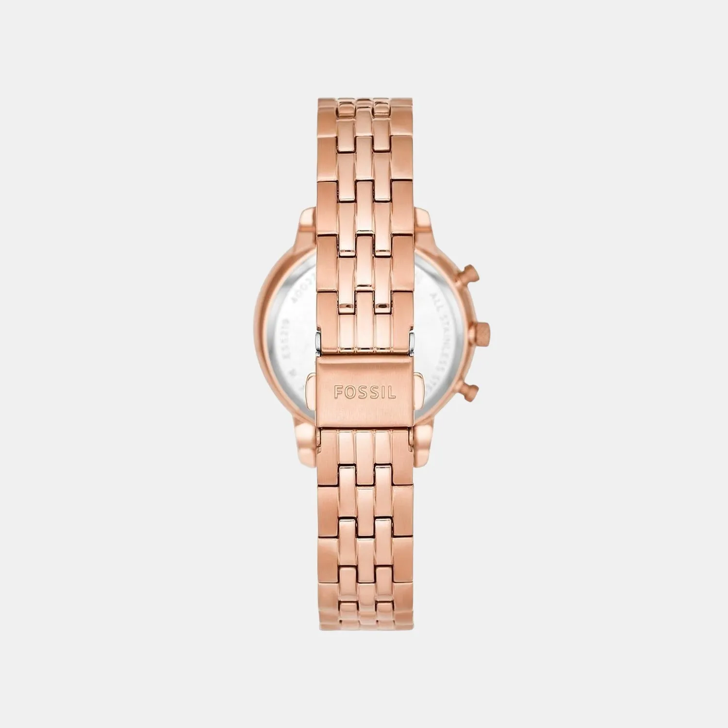 Women's Brown Stainless Steel Chronograph Watch ES5218