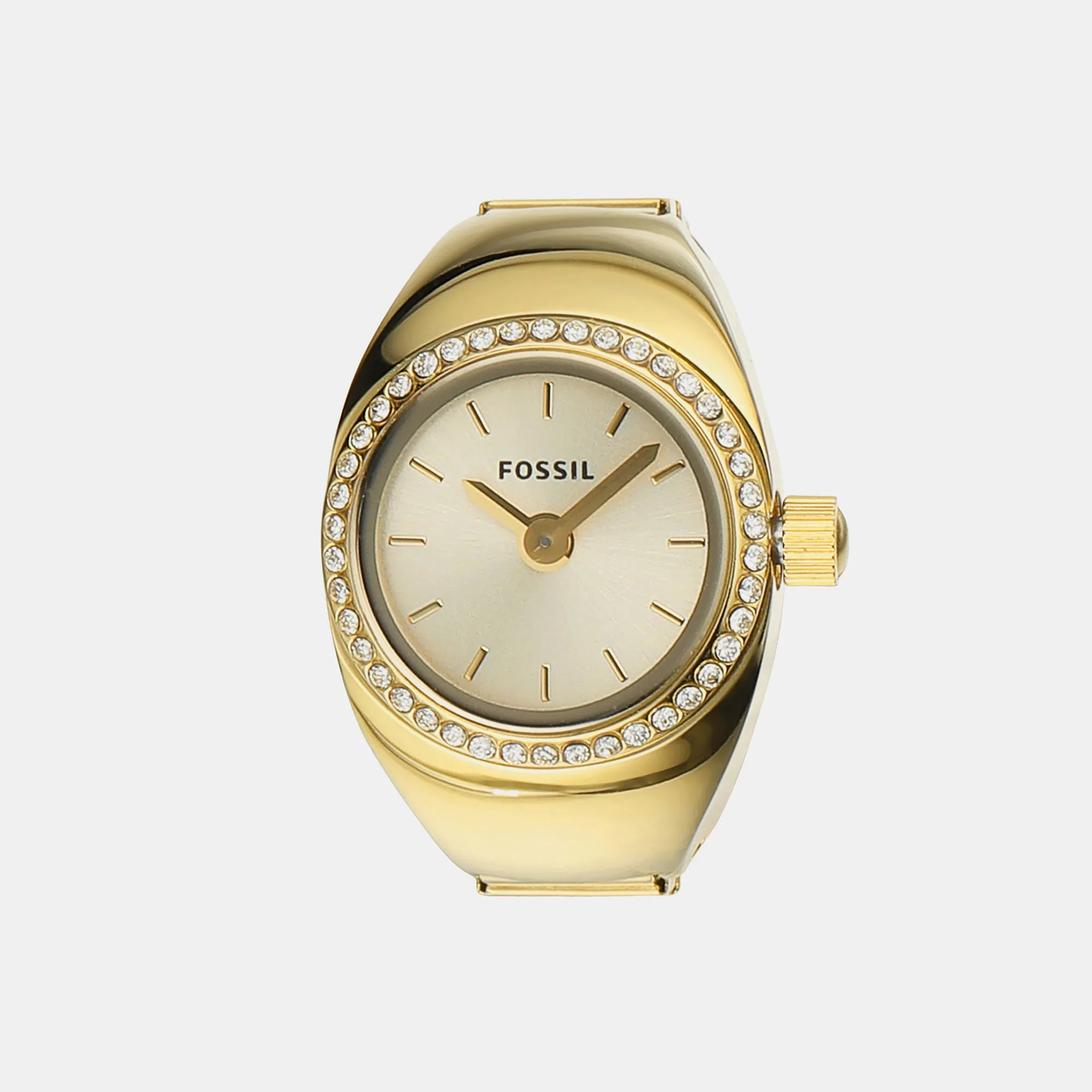 Women's Gold Analog Stainless Steel Ring Watch ES5319