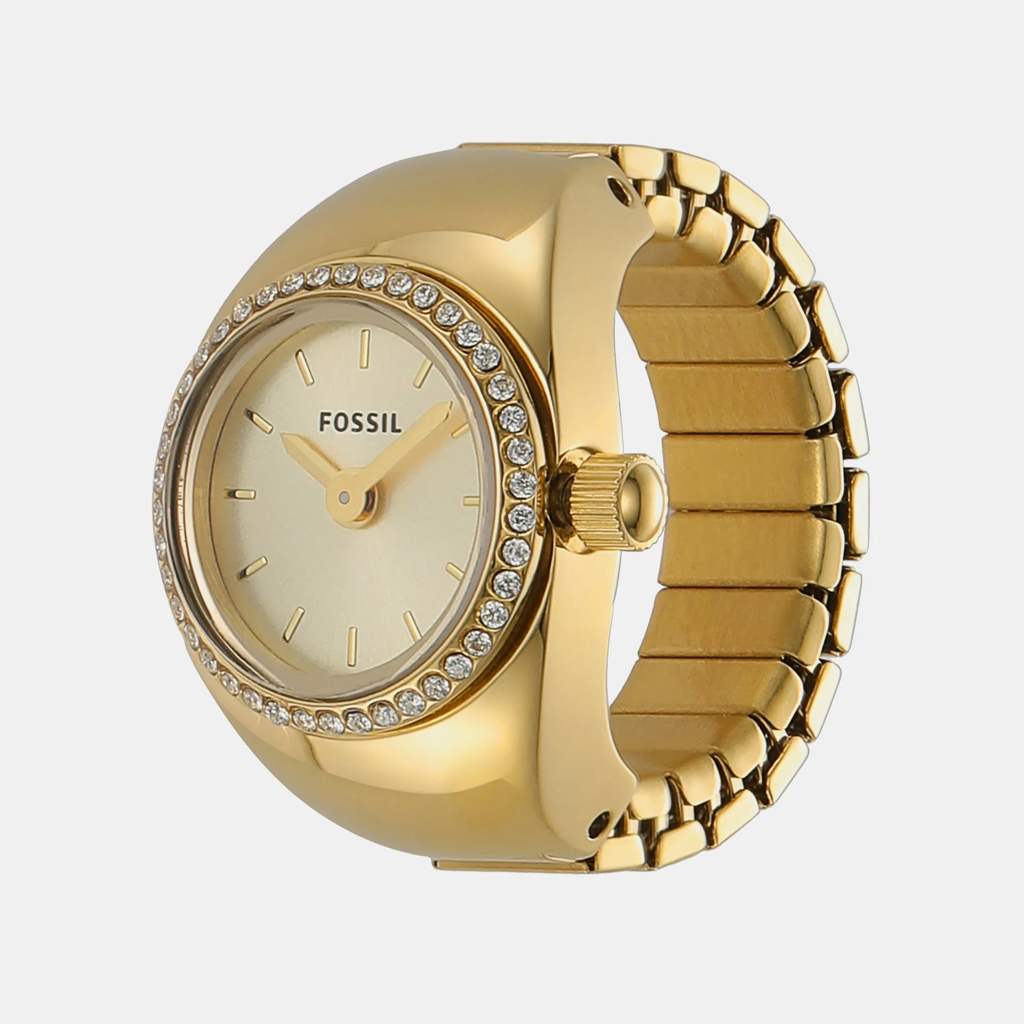 Women's Gold Analog Stainless Steel Ring Watch ES5319