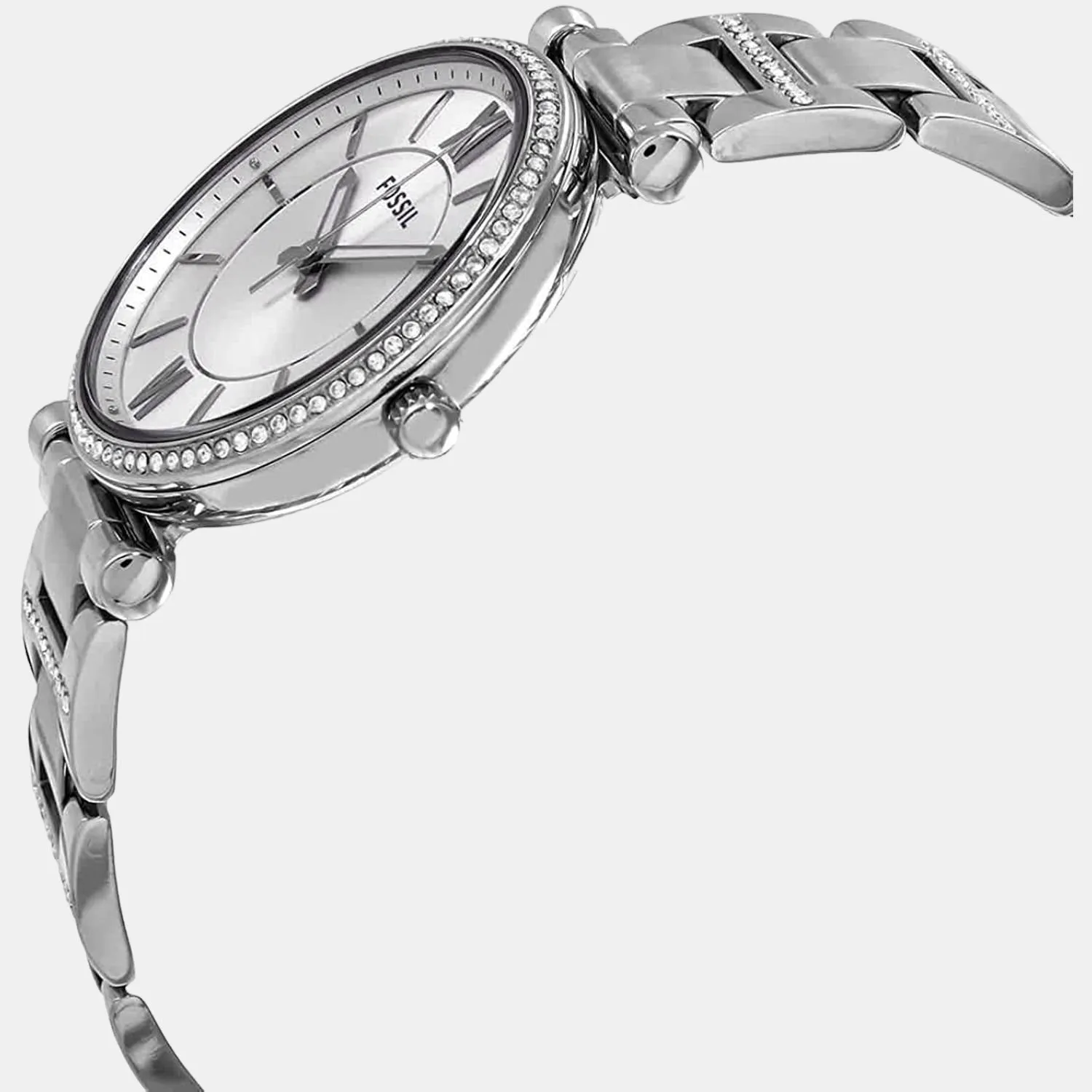 Women's Silver Analog Stainless Steel Watch ES4341